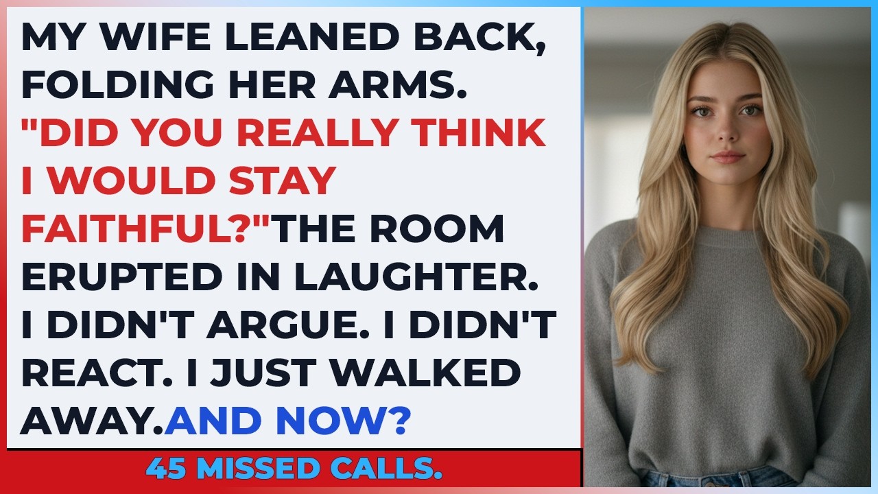 Wife Leaned Back, Folding Her Arms. Did You Really Think I Would Stay Faithful?...