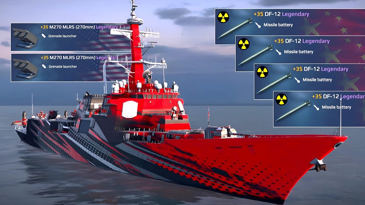 4x DF-12 and M270 MLRS | Long reload but very deadly combination - Modern Warships Gameplay