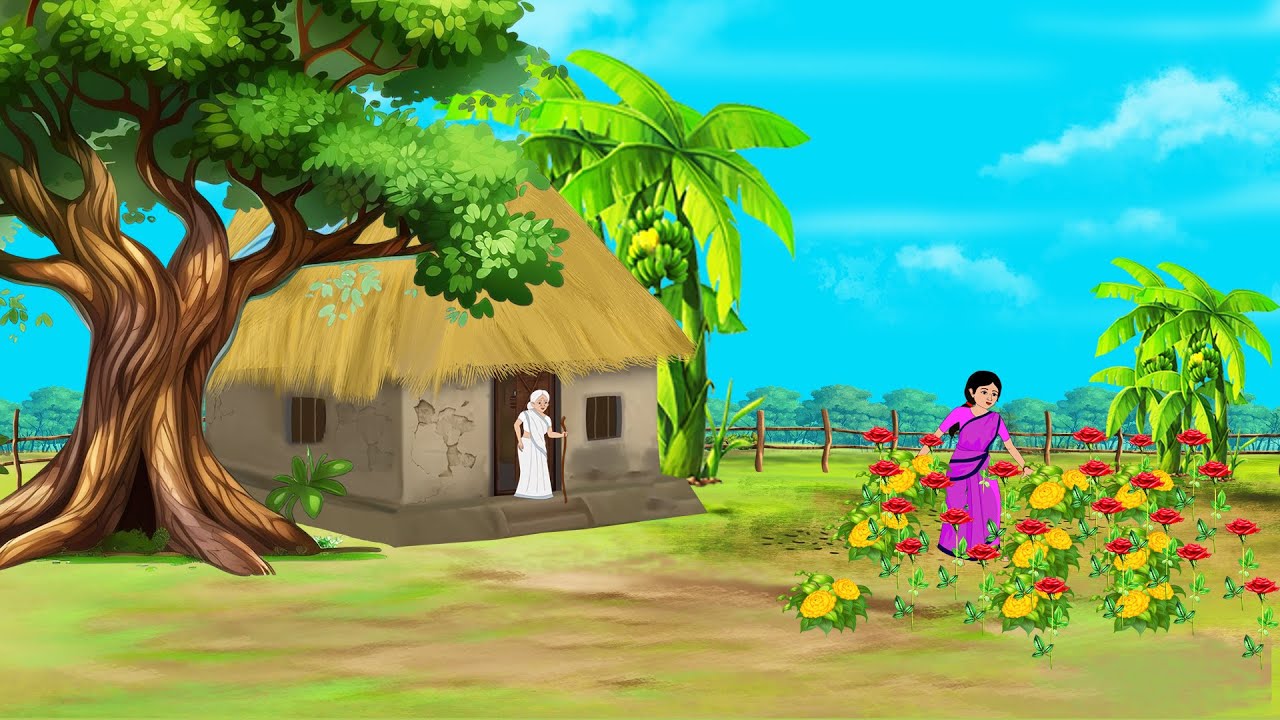 দুঃখি মেয়ের জাদুর ফুল Bengali Moral Stories Cartoon। Bangla Golpo। Thakumar Jhuli। Dadar Golpo