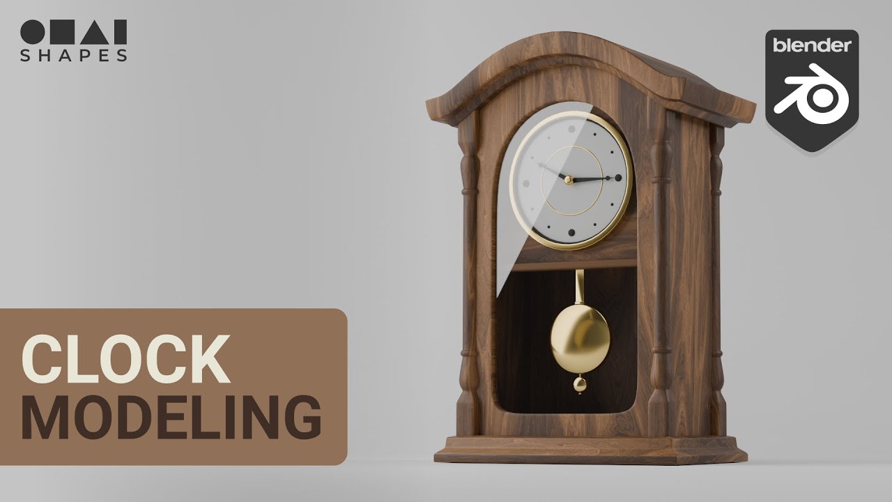 Blender tutorial Clock modeling