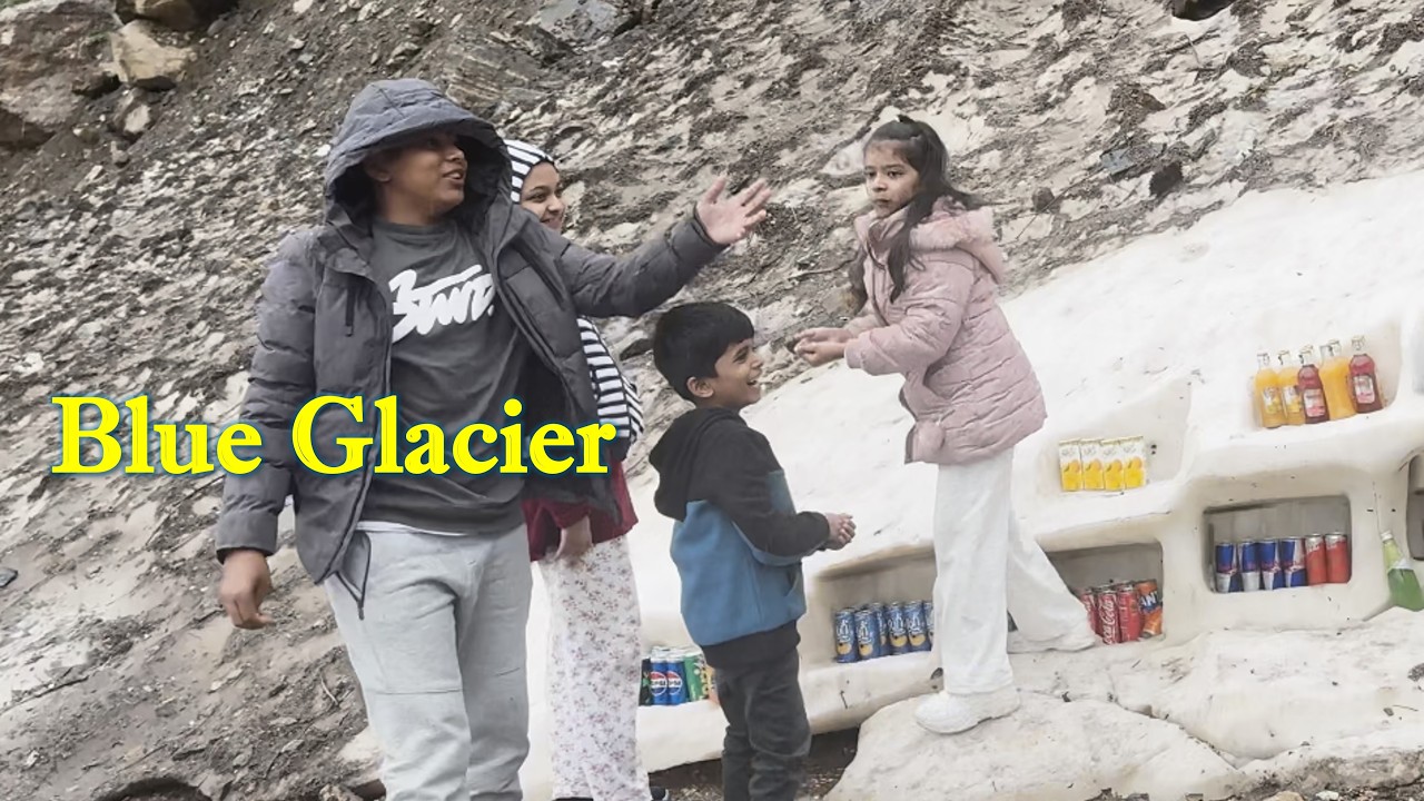Biggest Blue Glacier and Waterfall in Naran Kaghan Valley on Babusar Road