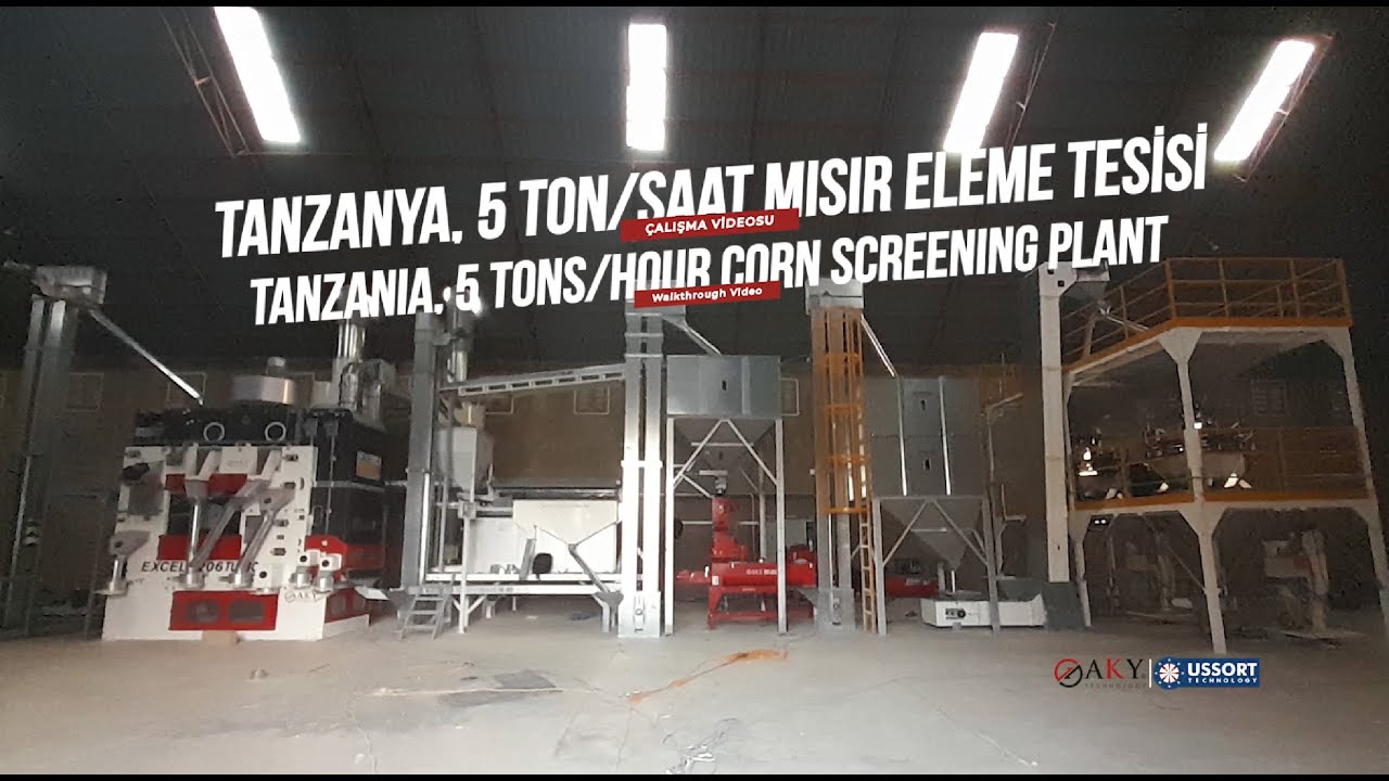 Tanzanya 5 Ton-Saat | Mısır Eleme Tesisi | AKY Technology