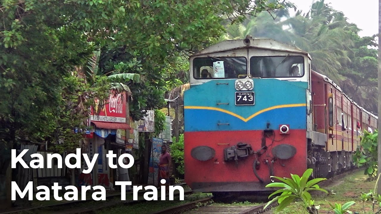 Kandy to Matara Express Train in Action with Class M4 743 Diesel Locomotive