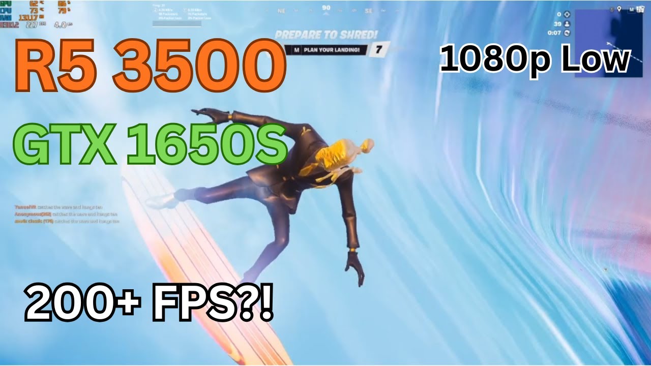 200+ FPS?! GTX 1650 Super + Ryzen 5 3500 | 1080p Low Settings Performance Mode | Fortnite Reload