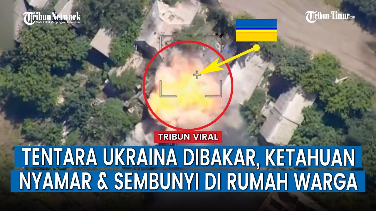Bangunan dan Belasan Peralatan Militer Ukraina Hancur Dihantam oleh Bom FAB-500 Rusia