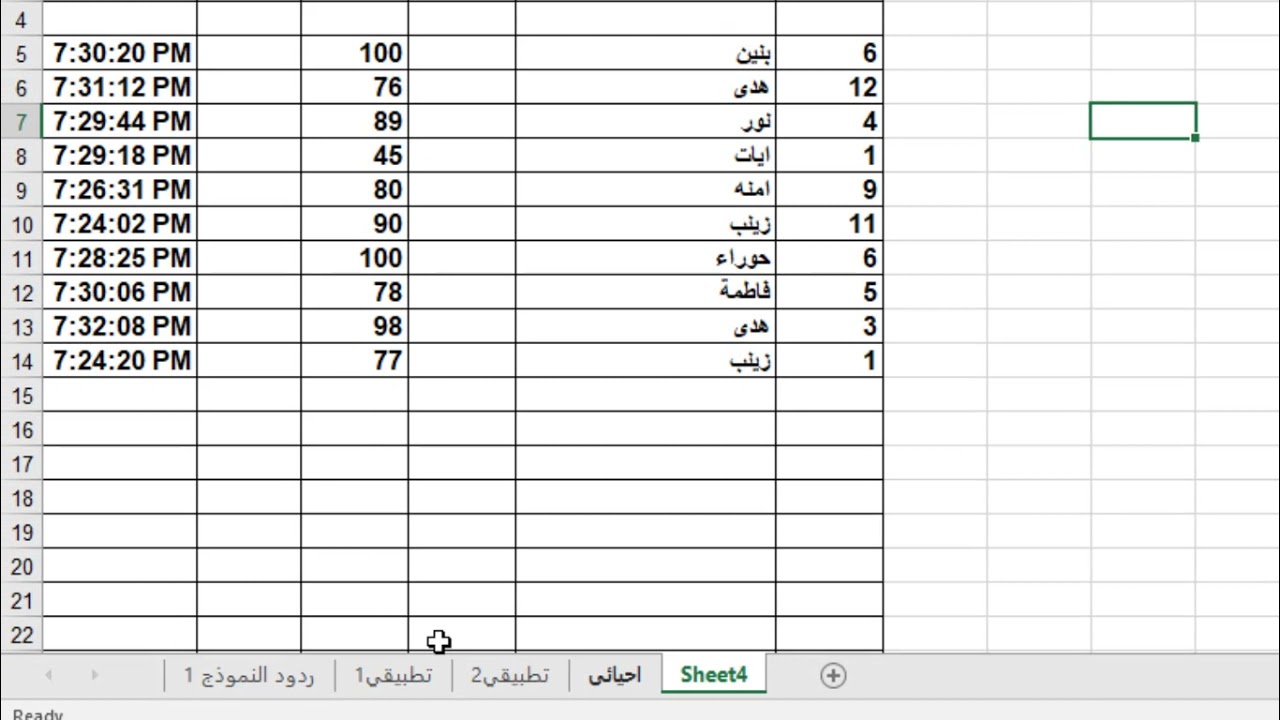 تنسيق الخلايا في الجداول الالكترونية - حاسوب الخامس الاعدادي