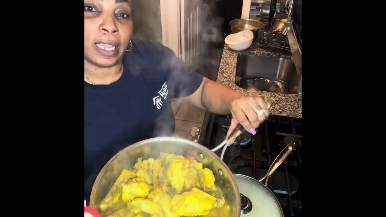 Friday Night In My NY kitchen ||Coconut Pumpkin rice ||Curry chicken back/ wings| greens side dish 