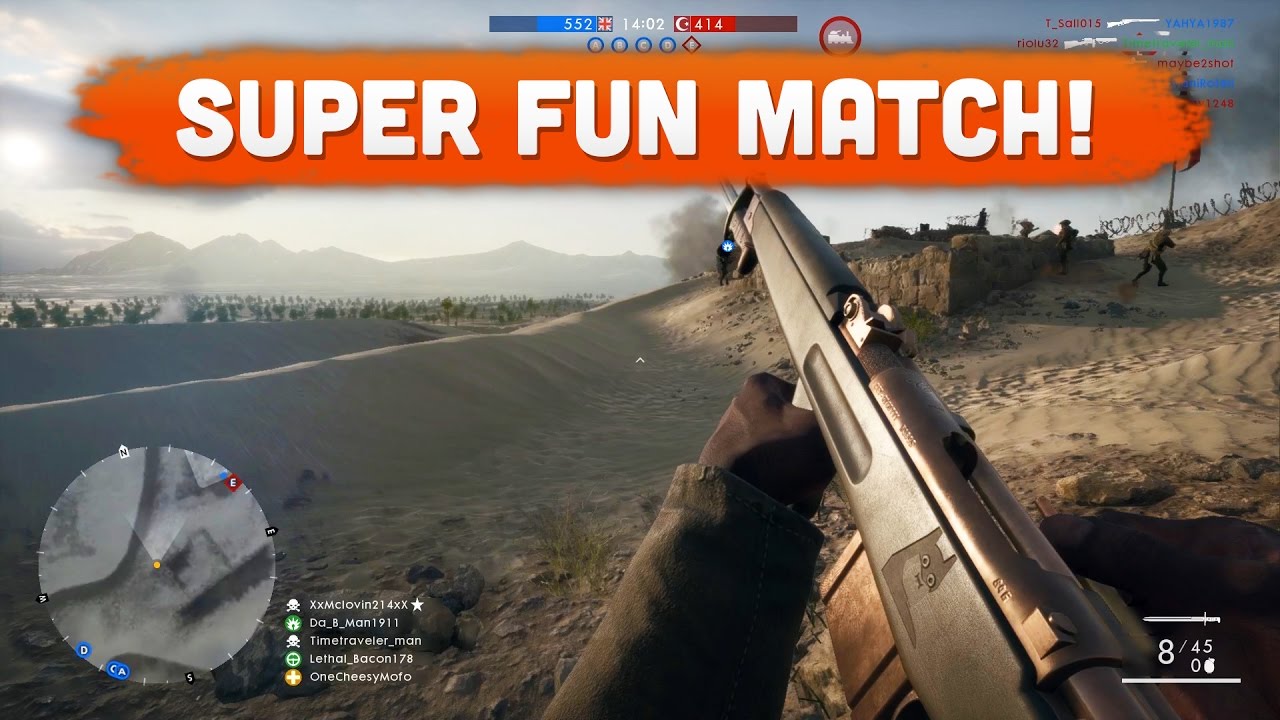 SUPER FUN MATCH! - Battlefield 1 | Road to Max Rank #28 (Multiplayer Gameplay)