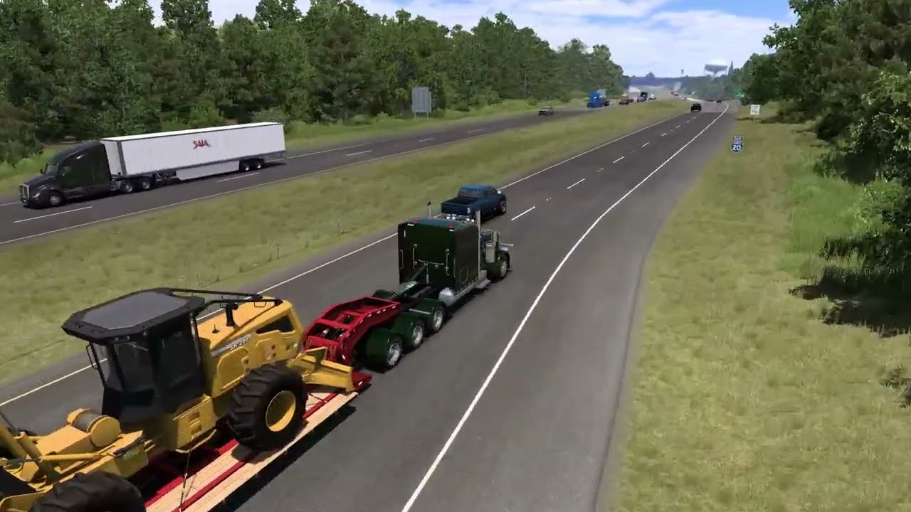 American Truck Simulator new map open Louisiana