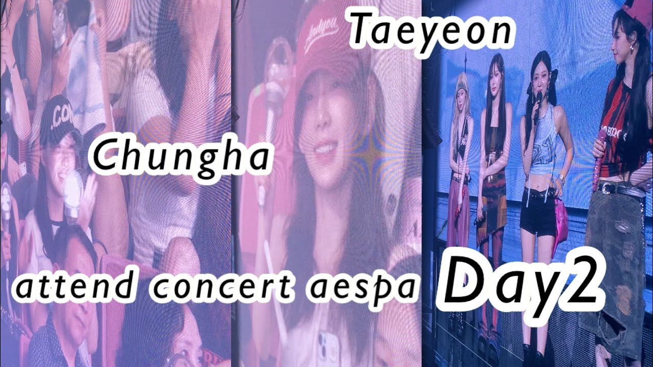 Taeyeon, Chungha attend concert 2024 aespa LIVE TOUR - SYNK : PARALLEL LINE in SEOUL Day2 +300624