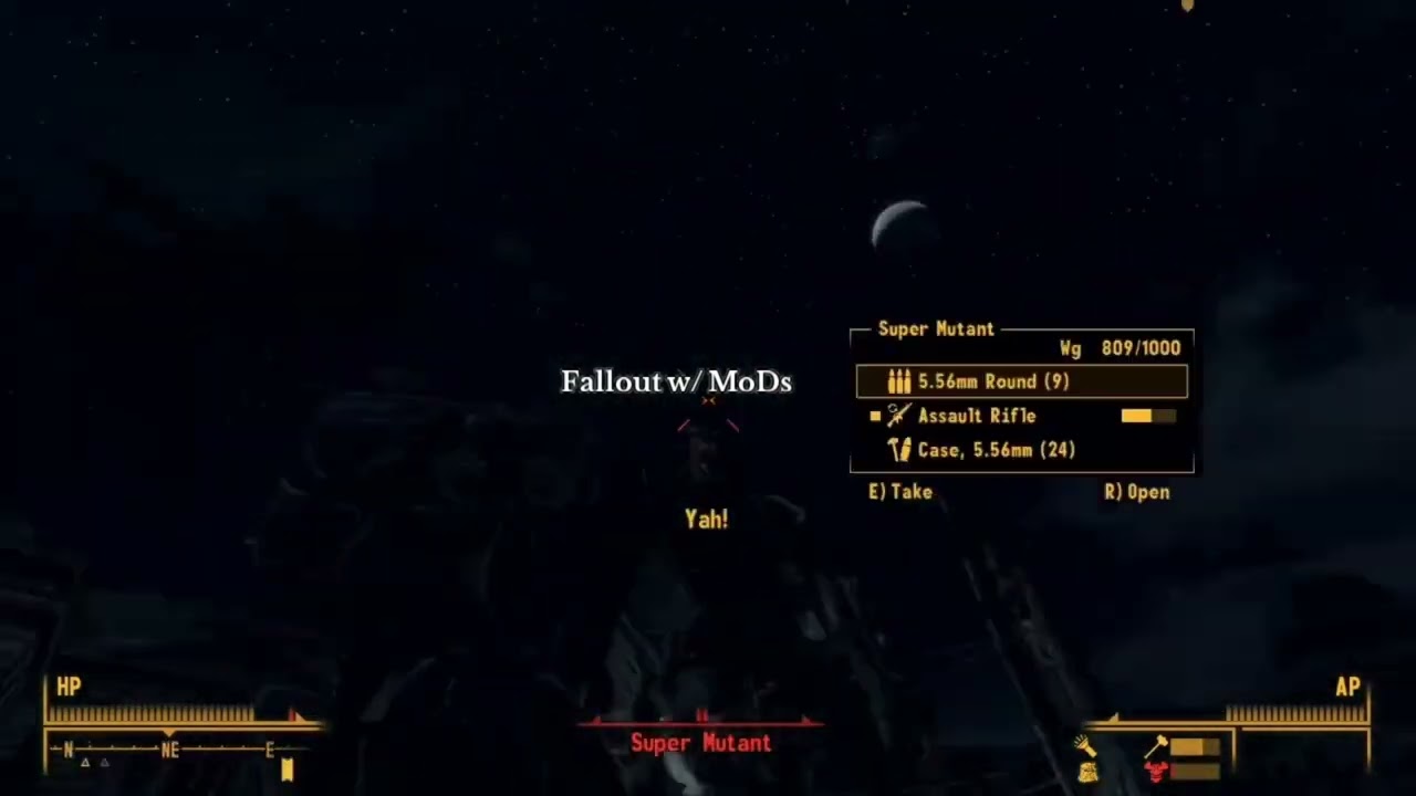 Fallout w/mods is a whole new level of fun for me :,)