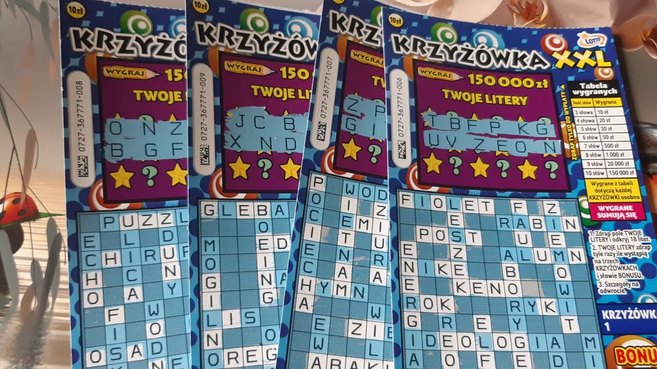 Wznowienie zdrapki 0727 Krzyżówka XXL⭐🍀🍀👍