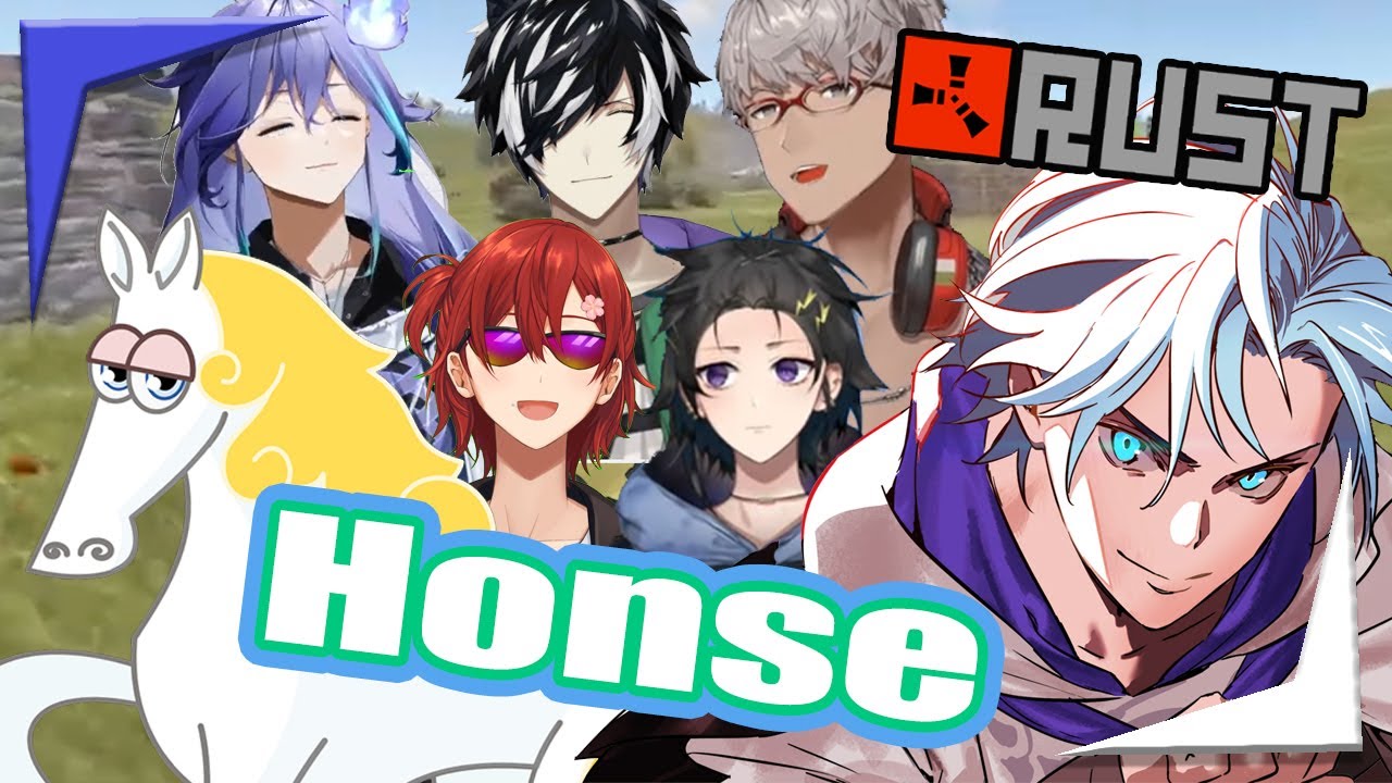 Altare horsin' around the senpais in Holostars RUST server【Holostars EN + JP Sub】