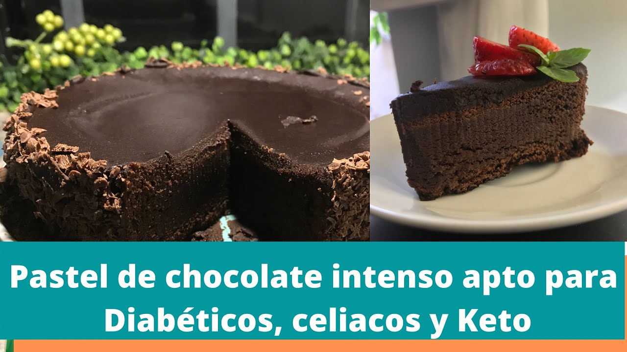 Pastel de chocolate intenso |tendencia para diabéticos, celiacos y Keto, solo 3 ingredientes!!!