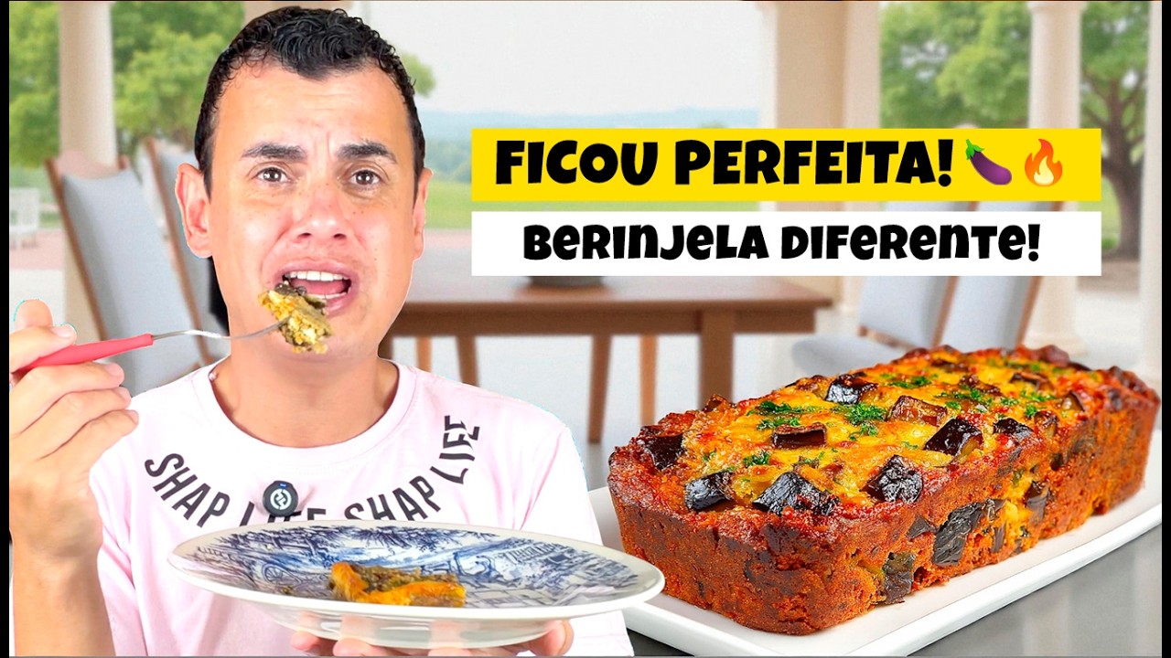 A MELHOR BERINJELA QUE EU J&Aacute; COMI! Receita F&aacute;cil, Barata e Saborosa 🍆✨