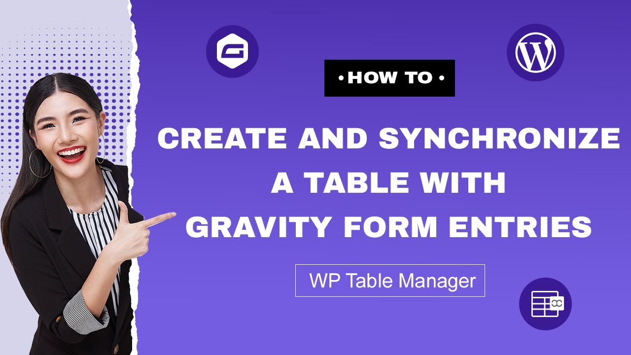 How to create table using Gravity Forms entries with WP Table Manager plugin