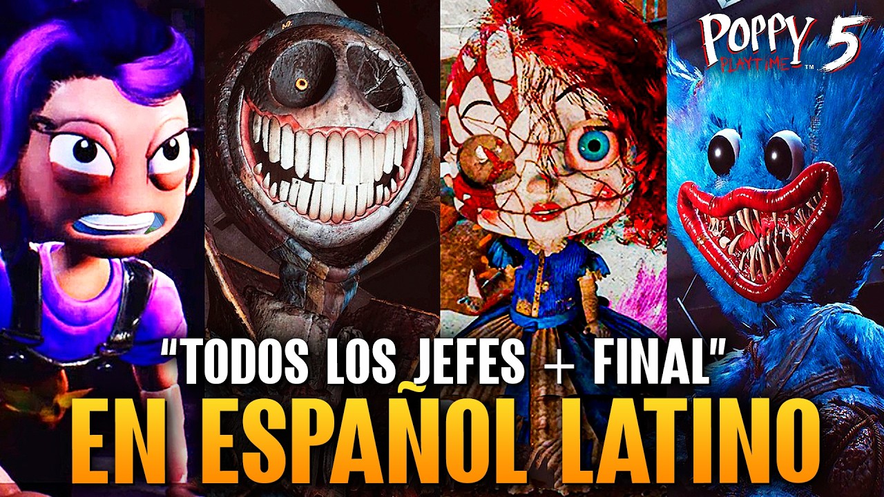 Poppy Playtime Capitulo 5 Todos Los Jefes + Final En Español Latino - Todas Las Escenas Gameplay PC