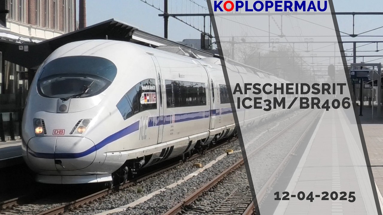 Pożegnalna trasa ICE 3M/BR406 po Holandii &ndash; 12 kwietnia 2025 r.