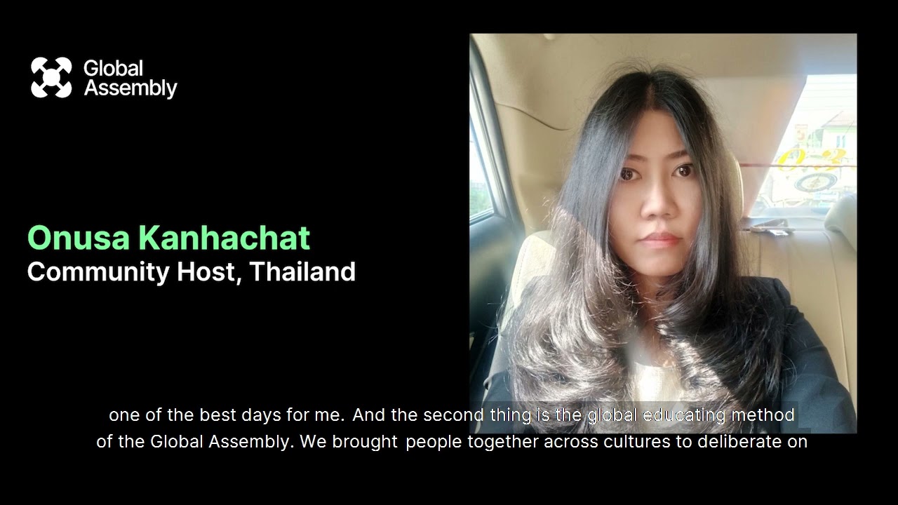 Onusa Kanhachat, Community Host, Global Assembly, Thailand