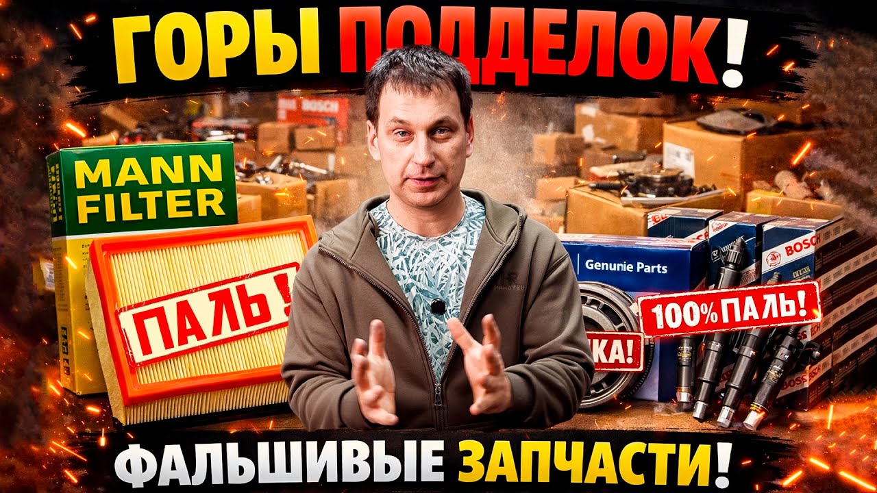 ОЧЕНЬ МНОГО ПОДДЕЛОК! ФОРСУНКИ Bosch, ФИЛЬТРЫ Mann, ПОДШИПНИК Hyundai И НЕ ТОЛЬКО.... Часть 1.