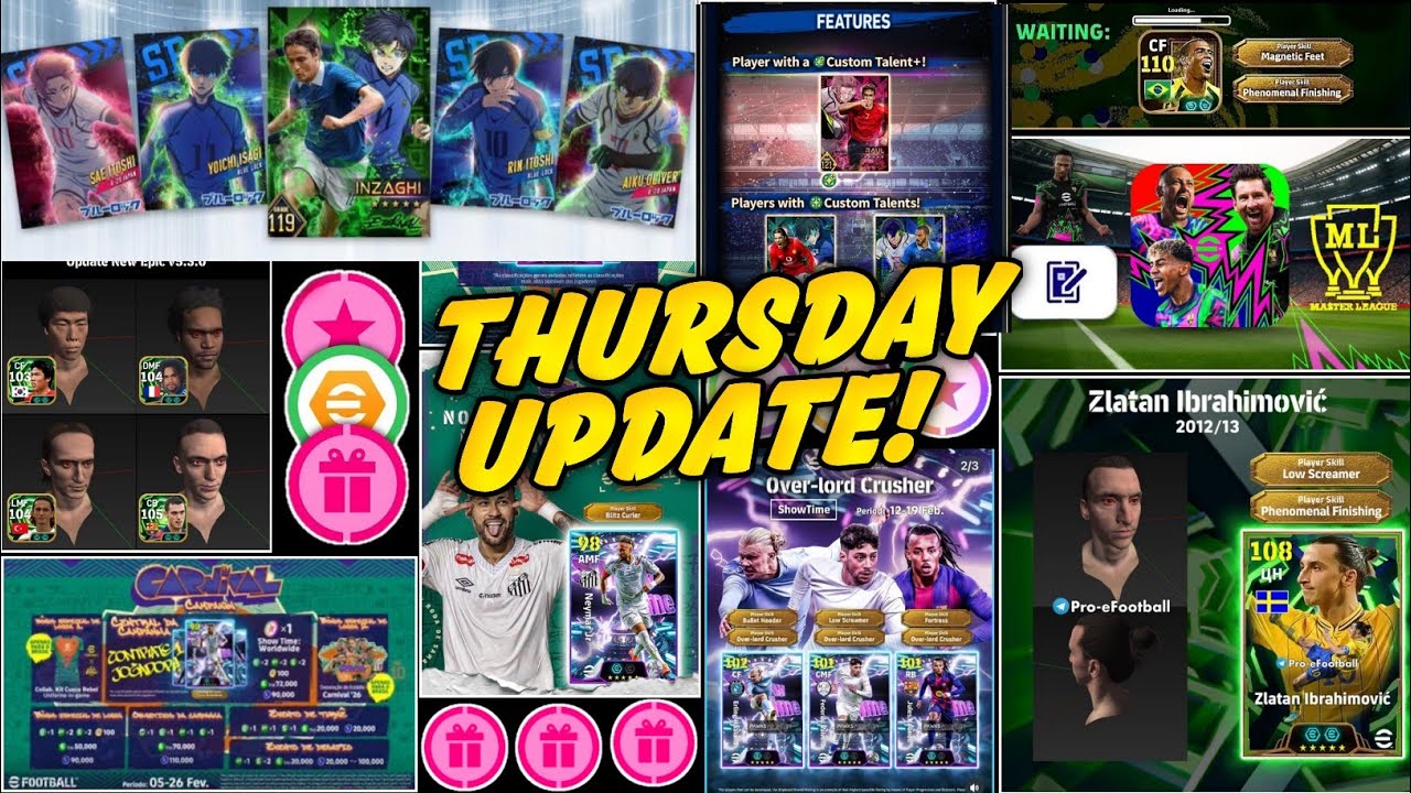 🚨Представлена ​​карта BlueLock x eFootball в рамках сотрудничества / Утечки информации о новых ка...