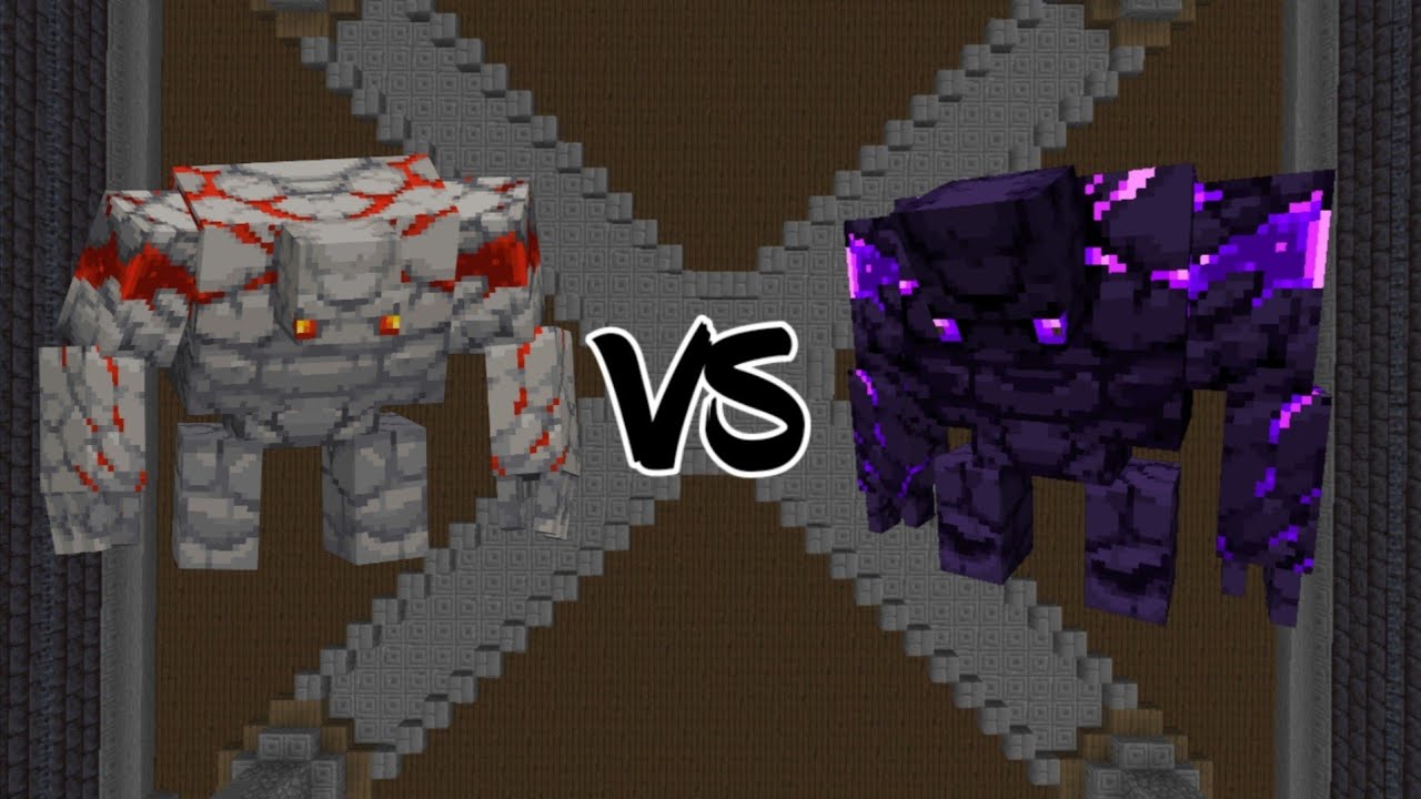 Redstone Golem Vs. Ender Golem | 1.16.5 Minecraft (Mob Battle)