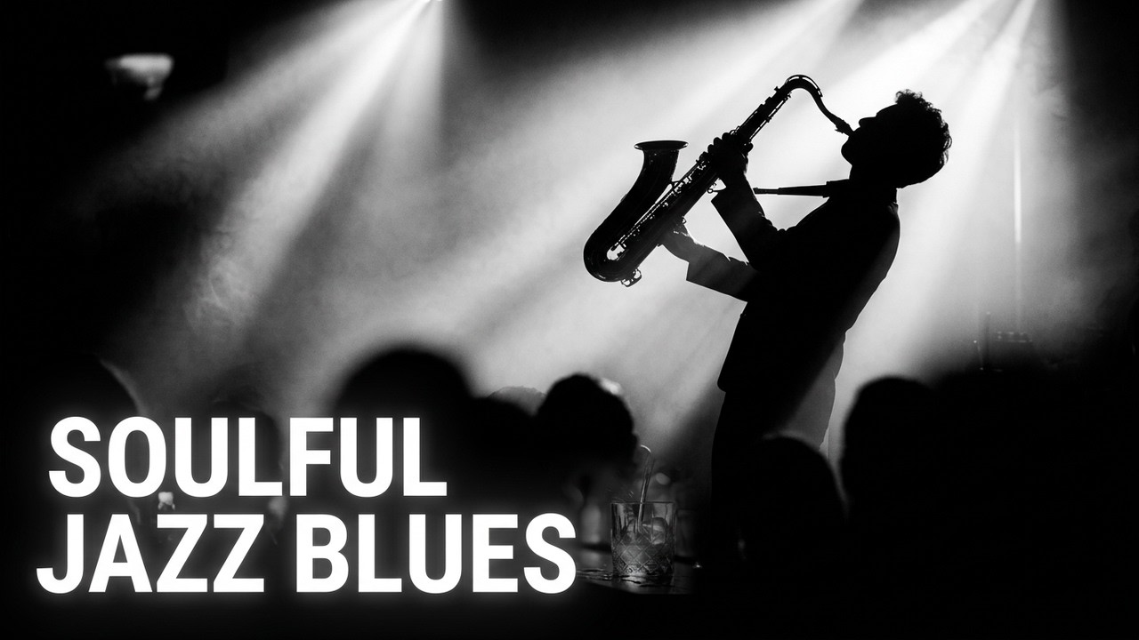 Sultry Saxophone on the Neon Waterfront – Late Night Blues for Study & Deep Work