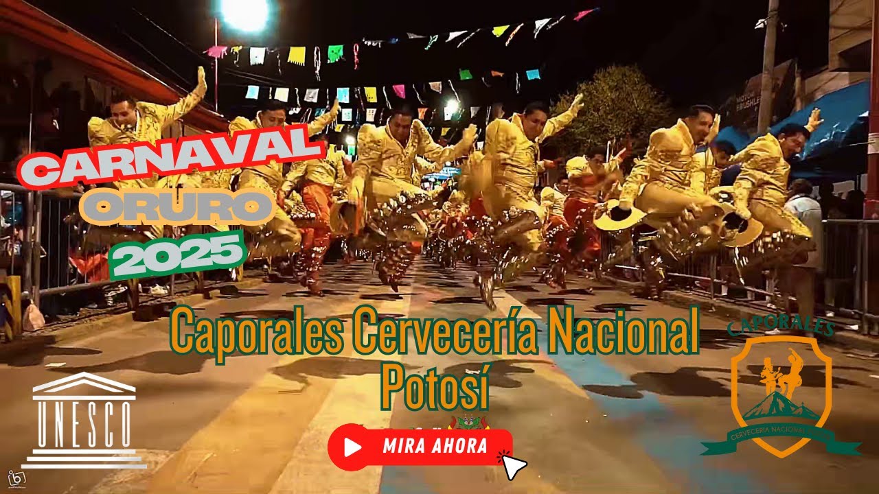 Caporales Cervecería Nacional Potosí en el Carnaval de Oruro 2025