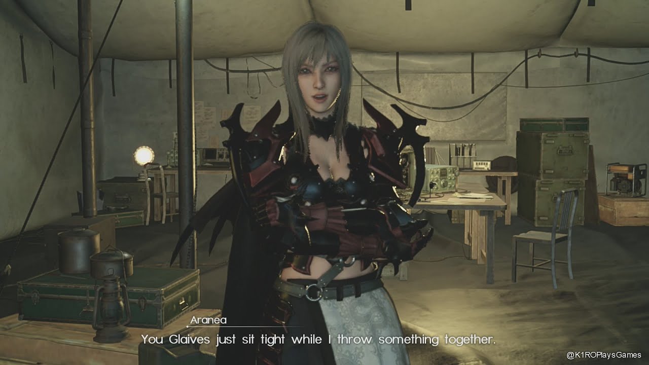 All Aranea Highwind Campfire Cook Scenes│FFXV: COMRADES (Console)