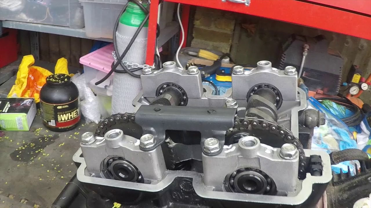 Тикающий звук, регулировка цепи ГРМ в правильном положении, Hyosung 125cc и 250cc
