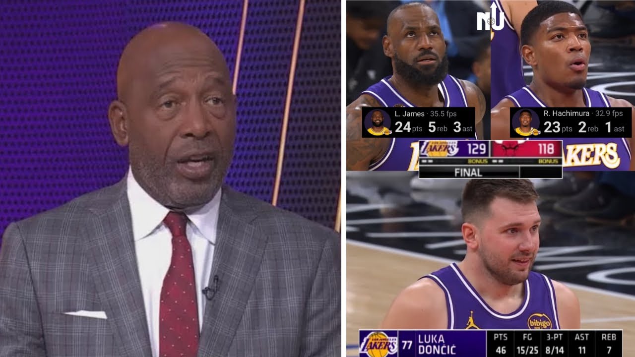 James Worthy Reacts as LeBron and Luka Combine for 70 in Lakers Win vs Bulls