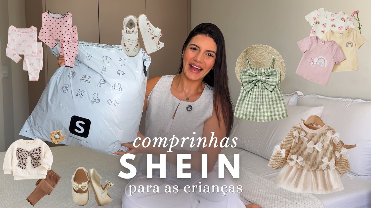 RECEBIDOS SHEIN KIDS 😱 AS ROUPAS MAIS LINDAS PARA MENINAS 🎀 MELHORES MARCAS NA SHEIN 🛍️