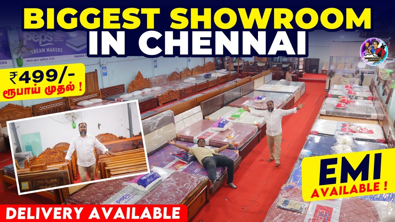 Biggest Furniture Showroom in Chennai Market 😯 | Maisha Traders | vandu urutti