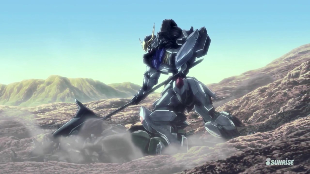 First Time BARBATOS appear - Mobile Suit Gundam IBO