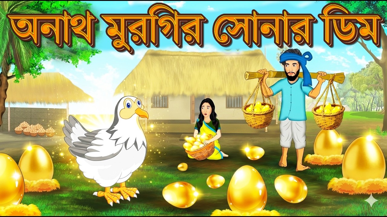সোনার ডিম দিলো কথা বলা মুরগি| Bangla Village Ghost Story | Bengali Fairy  Cartoon | golpochaya_story