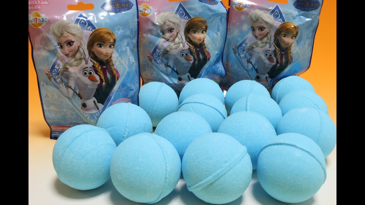 アナと雪の女王 びっくらたまご×15 Disney Frozen Bath Bubble powder ball ディズニー バスボール 入浴剤