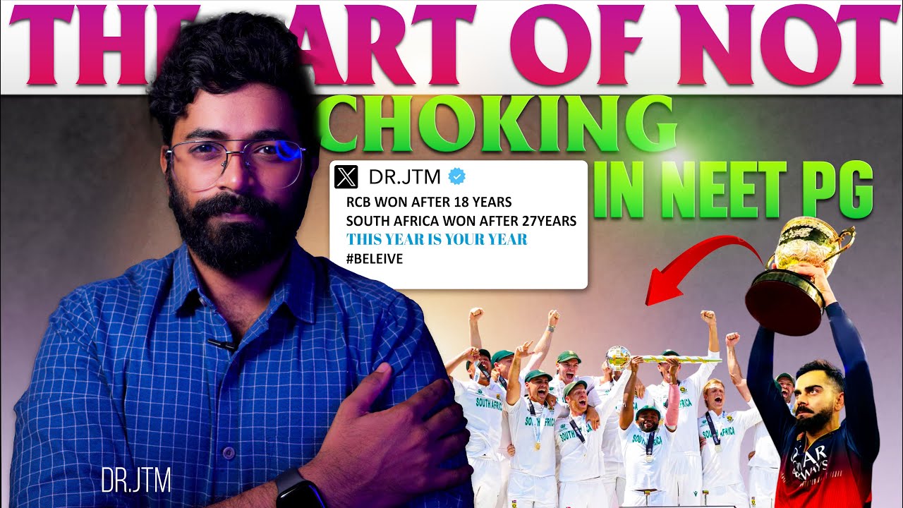 The ART of not Choking in NEET PG 🔥 | Dr.JTM