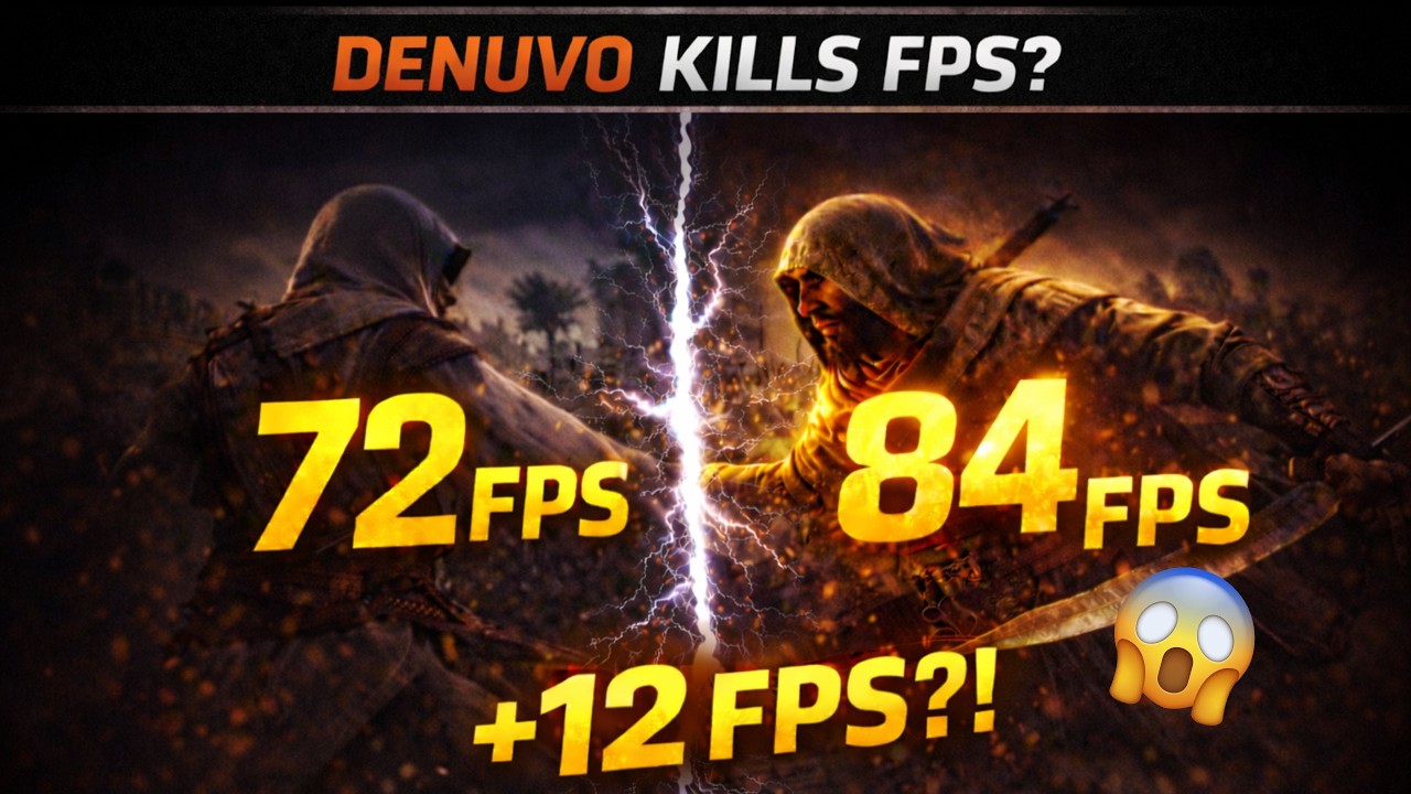 Assassin&rsquo;s Creed Mirage &ndash; Тест FPS в версиях Denuvo и Cracked (72 против 84)