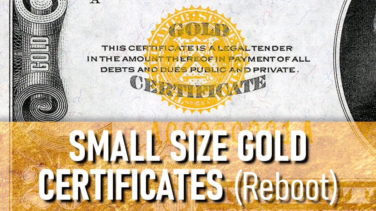 What Are Gold Certificates? #papermoney  #currency  #banknotes