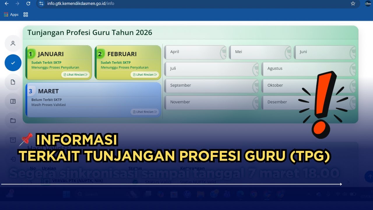 📍INFORMASI TERKAIT TUNJANGAN PROFESI GURU (TPG)