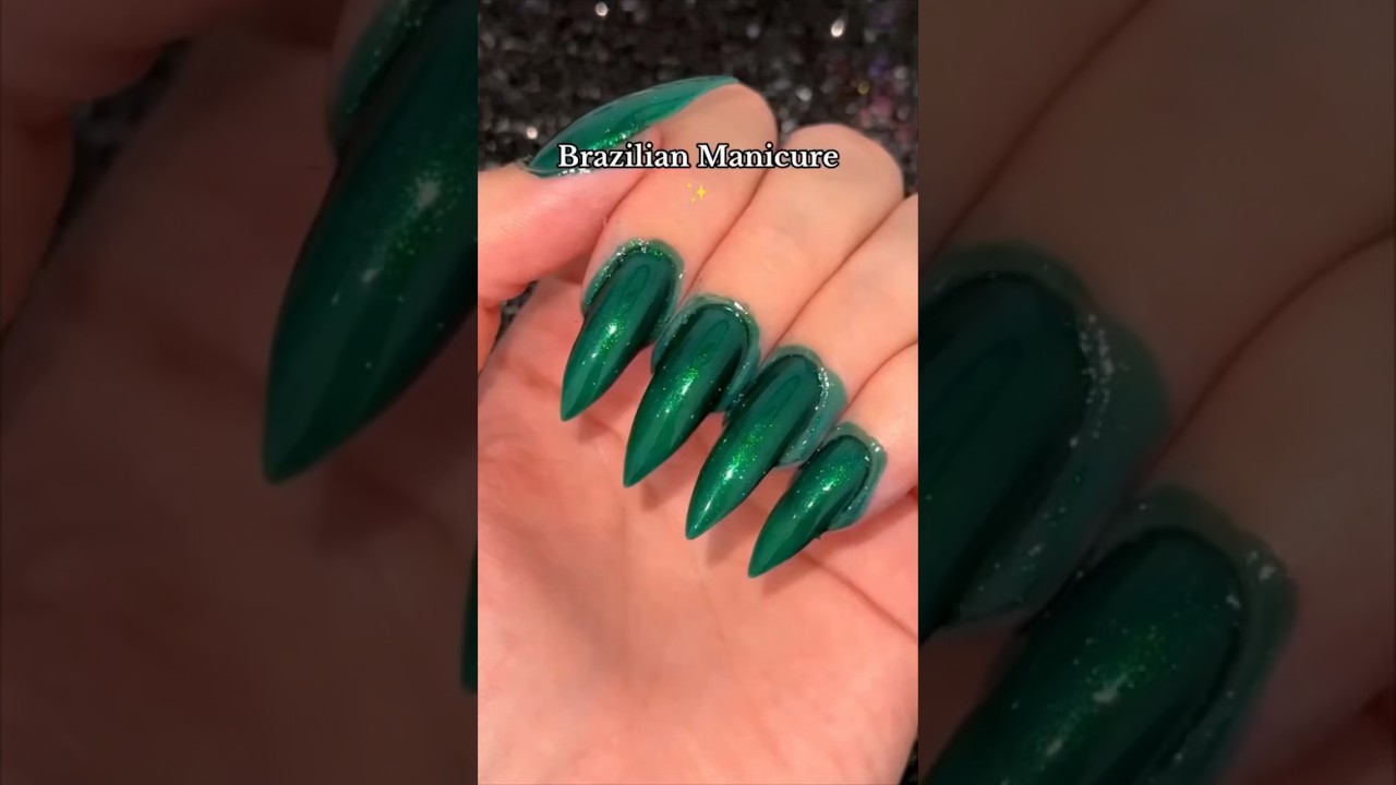 Brazilian manicure #shorts #unha #unhas #nail #nails #unhasdecoradas #unhasnaturais #unhasgrandes