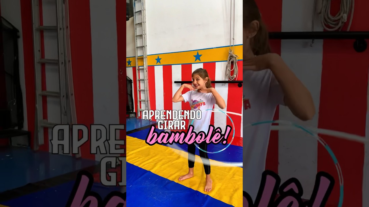 COMO GIRAR O BAMBOL&Ecirc; NA CINTURA? #shortsnobrasil #humor #circo