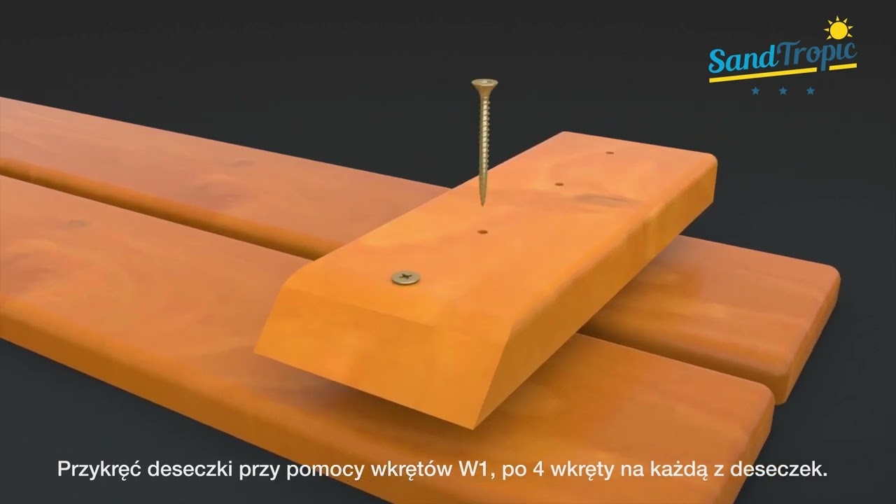 Piaskownica SandTropic SB-20 instrukcja złożenia