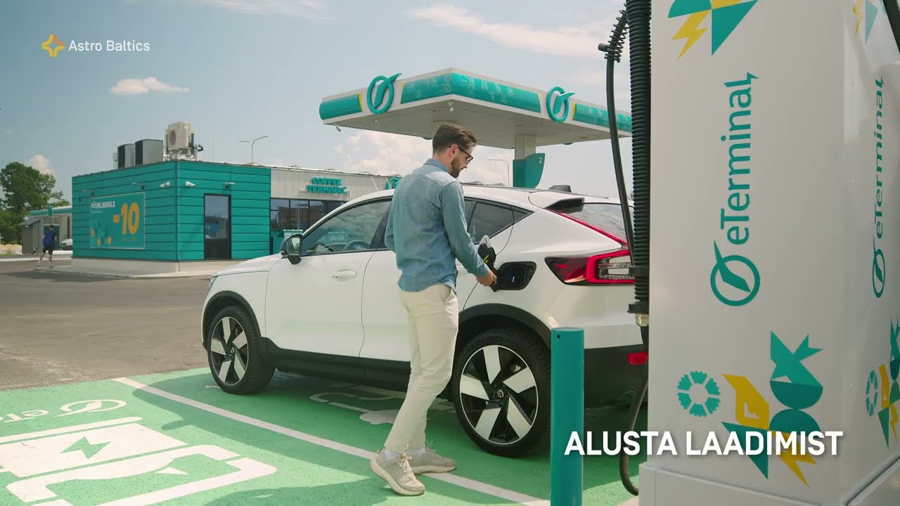 Elektrilaadimise eest tasumine makseautomaadis - Astro Baltics