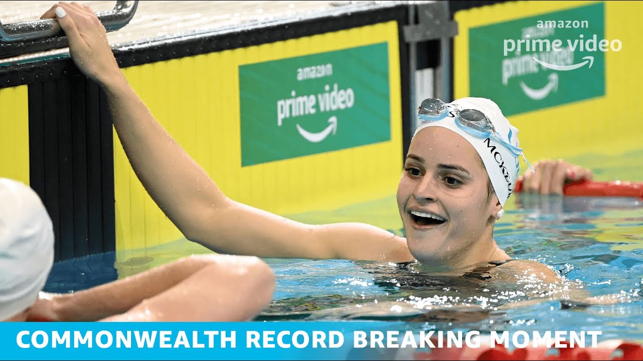 Kaylee McKeown Commonwealth Record Breaking Moment | 2021 Australian Swimming Trials | Amazon Prime