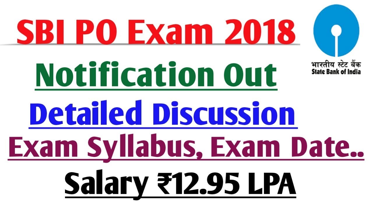SBI PO 2000 VACANCY 2018 | SBI PO 2018 EXAM SYLLABUS| HOW TO APPLY|SALARY | ALL DETAILS SBI PO 2018