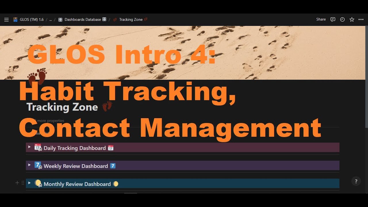 (4/5) Notion Gamified Life Operating System Intro: Relationship Management & Habit Tracking