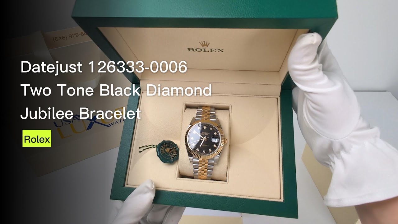 Rolex Datejust 126333-0006 Unboxing! Black Diamond dial Watch - Luxury Watches USA
