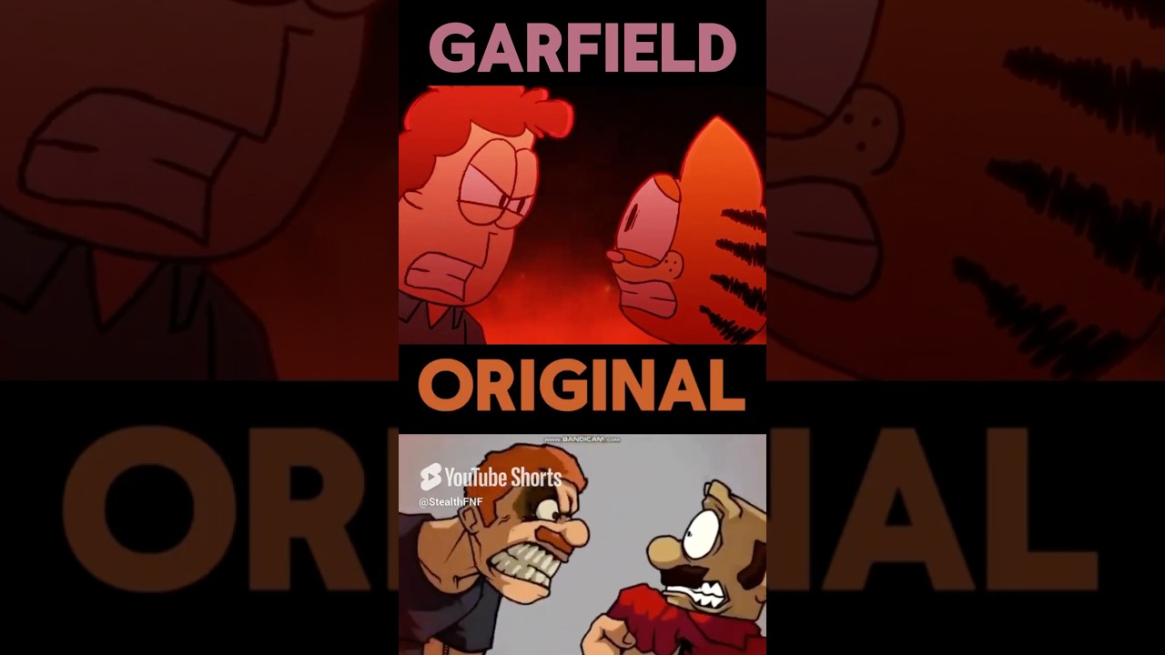 FNF Infinite Irida Shucks Unfinished Cutscene VS Garfield Animation Comparison!