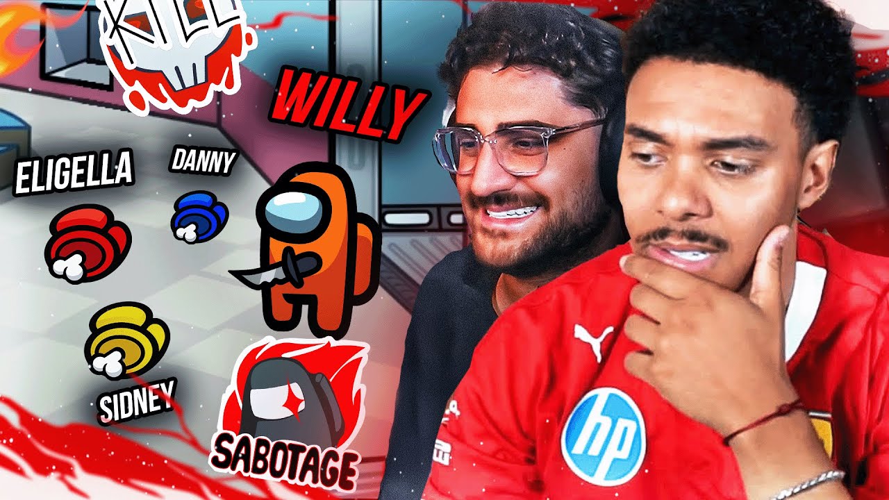 WILLY spielt die *BESTE IMPOSTER RUNDE* JEMALS... 😍🔥 AMONG US mit ELI, SIDNEY, ... 🤬 (Crashout)